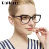 Luxury-Ralferty 2019 Lunettes de luxe légères pour femmes, monture œil de chat, lentille claire avec jambe à ressort, lunettes optiques F92171
