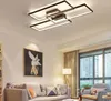 Aluminum frame Black/White Color Modern Led Ceiling Lights for living room bedroom 110V 220V deco Dimmable Ceiling Lamp Fixtures MYY