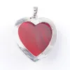 7 Chakra Peach Heart Zilverplated charme hangers sieraden natuurlijke gouden zand lapis edelsteen genezing reiki bead bn317