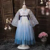 Çin Hanfu Elbise Kız Yaz Giysileri Çin Geleneksel Kostüm Cospaly Prenses Elbise Kız Deguisement Princesse Fille1