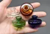 Najtańsze szklane Carb Cap Big Hole Płaskie Top Fit Thermal Banger Quartz Banger Paznokcie UFO Cap Cap Dome do szklanych Bongs Rury Wodne DAB Platformy