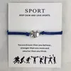 10pcslot Baseball Softball Charm Wax Cords Armbänder Sports Frauen Jungen Mädchen Unisex Mode Schmuck Schmuck Geschenk 5512483