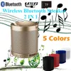 Custom Logo Draagbare Mini Draadloze Bluetooth-luidspreker Stereo Pure Sound Player USB Radio FM MP3 Music Column