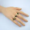 Bronze Retro Love Shape Rings for Vintage Women Bohemian Party Jewelry