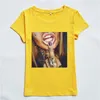 고품질 레이디 탑 블랙 소녀 여성 티셔츠 여름 탑 여성 의류 2020 T 셔츠 스트리트웨어 미학 티셔츠 플러스 사이즈 티셔츠