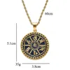 Fashion-pendant necklaces for men women luxury Amulet pendants stainless steel Om mani padme hum necklace religious jewelry gifts