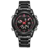 NaviForce Luxury Brand Men Sports Army Orologi militari Orologi men039s Orologio a LED analogico al quarzo Maschio impermeabile orologio Relogio Masculino1238081