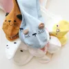 Genou haute bébé chaussettes nouveau-né chaussettes pour filles coton dessin animé infantile bébé garçons chaussettes anti-dérapant décontracté hiver bébé jambières