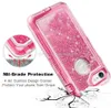 360 Protect Protect Designer Case Bling Crystal Liquid Glitter Robot Cheque à prova d'água à prova d'água para iPhone14 13 12 11 XSMAX Samsung S10 Note10