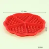 Waffeln Backform Ofen Hochtemperatur-Herz und quadratische Silikon-Muffinformen Formen Kuchen Schokolade Antihaft-Küchen-Backformen