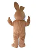 2019 fabriek warm een ​​bruin konijntje mascotte kostuum met kleine mond voor volwassene om te verkrijgen te koop een bruin konijntje mascotte kostuum met kleine mond voor