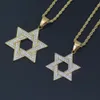 Wholesale-2 sizes Stainless Steel Gold Star Pendant Necklace Hip Hop Jewelry SN147