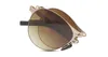 Brand Men Foldable Sunglasses Polarized Gray and Brown Lens Sunglasses Metal Folding Sun Glasses Women Fashion Folding Shades with Original