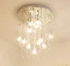 nórdico de cristal do grânulo lâmpada do teto cortina de escada casa criativa deco sala acende crianças quarto LED teto luminárias MYY