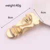 Exaggerated Brooches for Women Gold Color Metal Western Accessories Hijab Pins Half Human Face Brooches Personality Broche