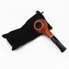 Hot-Selling Red Plastic Pan Filter Pipe Filter Cigarett Mun Bakelite Pipe Bend Handle Acrylic Pipe