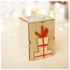 Christmas Decorations Mini Wooden Candlestick Candle Light Ornament For Home 2021 Year Party Decoration Accessories SA1371