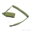 Outdoor Tactical Task Rope Single Point Spring Gun Lanyard Telephone Rope Strap Radio Safety Rope Keychain Holder Hunting Accessories