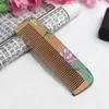 New colored peach comb thickened carved wood comb anti-static massage scalp health portable comb household articles