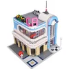 Модель Downtown Diner со светодиодными светлыми строительными блоками City Mouldking 16001 2078PCS StreetView серии Кирпичи Детские игрушки Новогодний день рождения подарки для детей