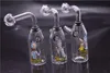 2 stks Glas Olie Brander water Bong pijp kleine brander pijpen waskolf dab rigs Booreiland voor roken Populaire mini beker Waterpijpen