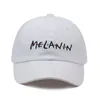 2018 New Unisex Fashion Dad Hat Melanin Embridery調整可能な綿野球帽子女性太陽帽子男性カジュアルキャップWhole18552792