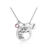 Papa papa colliers perte de mémoire j'étais son Hes Mine amour pendentif collier cadeaux pour papa ou fille famille exquiscollier