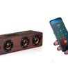 12W Wood Wireless Bluetooth Soundbar Högtalare TV Homeaterhögtalare med Bluetooth Aux TF för smartphone HDTV TVBox Computer Tab3763665