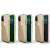 Für iPhone 11 2019 XS MAX XR X Zweifarbige klare TPU-Handyhülle Dual Color Hybrid Armor Stoßfeste Abdeckung für Samsung Note 10 S10 Plus