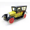 NB Tinplate Retro Wind-Up Toy, Vintage Car& Lodon Taxi, Nostalgic Style, Individual Ornament, Kid Birthday Xmas Gifts, Collecting, M805, 2-1