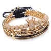 Men039S smycken Crown Charm Studded Zircon Men039S Par Armband Lace Bead Armband Women039S N1349655447