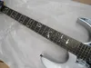Seltene silberne JEM 7V Gitarre Steve Vai Tonabnehmer schwarze Hardware E-Gitarre