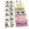 Semitransparent logotyp Anpassad logotyp och mönster för privat klistermärkeetikett som används för Mink Lashes Natural 3D Mink Eyelashes False L5139929