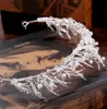 Magazzino US Warehouse Braccia da sposa corona di tiara con strass e simulato per le perle del copricapo di gioielli Accessori per le donne