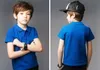 Qualité Luxe Enfants Polos Vêtements Garçons Enfants Enfants Chemise grand Garçon Tops Étudiants T-shirts Pull Chemise Casual T-shirts Tenues -140CM XZT081B