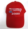 2019 Hot Sprzedaż Donald Trump 2020 Czapka z daszkiem Make America Great Great Hat Haft Utrzymuj Ameryka Great Hat Republikański Prezydent Trump Caps