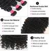 Brasilianisches menschliches Haar Bündel Schuss 100 unverarbeitete tiefe lockige Welle Human Hair Weave 3bundles malaysisches peruanisches indisches Haar6837580