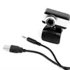 USB Webcam HD 480P Video Camera Live Web Cameras for Youtube Microsoft HP Computer with Microphone Conference Web Cam 360 Rotationj