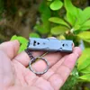 Aluminum high-frequency Molle Emergency Survival Whistle Keychain for Camping Hiking Outdoor Sport Accessories Tools 150 dB Hot
