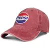 Pepsi cola blå och vit unisex denim baseball cap coolt tomt team uniquel hats94579108134785