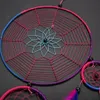 2 Style Colorful Spider Webs home regalo 70cm arcobaleno cerchio perline colorato piuma sogno catcher home auto parete appeso