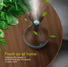 electric humidifier aroma oil diffuser ultrasonic wood grain air humidifier USB mini mist maker LED light for home office