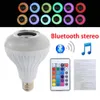 New Wireless Bluetooth Speaker RGBW LED Light Bulb With RF Remote Control Smart wifi lamp Color Changable Intelligent LED lamp E27