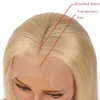 Cuticle Aligned Straight Silky Bob Wigs 613 Blonde Braizilian Virgin Human Hair Full Lace Front Wigs 12 inch for Women with Baby Hair