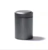 ミニメタルラウンドピルボックス隠しハーブタバコ収納瓶茶コンテナ45×65mm金属防水隠し灯の収納ケース