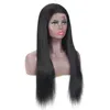 Peruvian Human Hair Straight Full Wigs 150% Density Thick Lace Wig 100% Products Adjustable Band 10-26inch