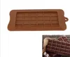 24 Gitter DIY quadratische Schokoladenform Silikon Dessert Block Formen Bar Block Eis Silikon Kuchen Kandiszucker Backformen3862364