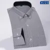 Unisplendor Hochzeit Herrenbekleidung Langarm Frühling Männer Shirts Gestreift/Solide Mann Freizeithemd Srteetwear Herbst Tops YN10471