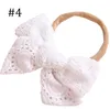 Ragazze Lace Bows scrunchie Dolce pizzo bianco ricamo floreale cavo Bambini elastico fascia porta coda di cavallo Bambini fasce per capelli principessa Y2921