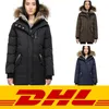 Langer Daunenparka-Mantel für Damen mit Kapuze aus echtem Fell, Waschbärpelzkragen, Damenmantel, Daunenjacke für Damen, kalt, warm, DHL-freies Verschiffen